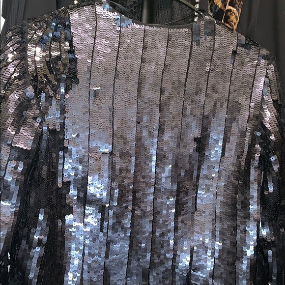 Matt & Shiny sequin formal cropped cardigan top - Picture 5 of 8